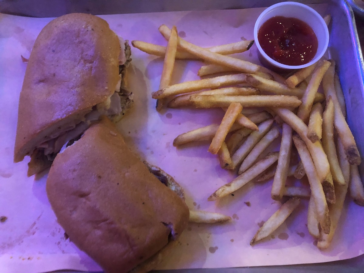 Cuban Sandwich and fries