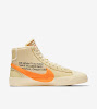 the ten blazer mid canvas pale vanilla total orange