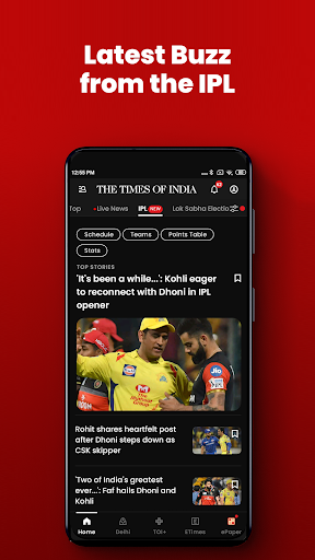 Screenshot Times Of India - News Updates