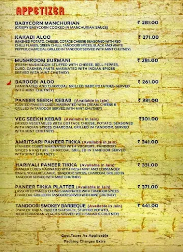 Kaidi Kitchen menu 