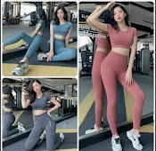 Bộ Đồ Thể Thao Nữ Tập Gym, Yoga, Chạy Bộ, Tennis, Aerobic, Zumba, , , 