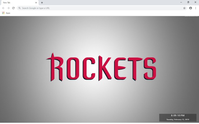 Houston Rockets New Tab Theme