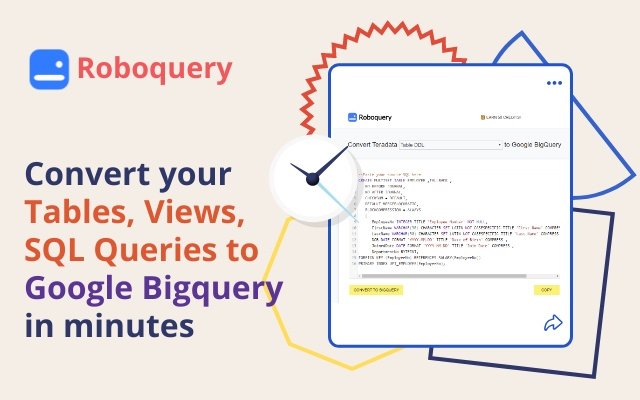 Roboquery - Convert code to Google Bigquery Preview image 1
