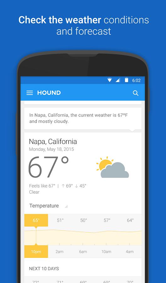 Hound Beta - Voice Search+ - screenshot