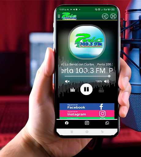 Screenshot Perla 100.3 FM
