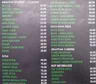 Madurai Idly Shop menu 4