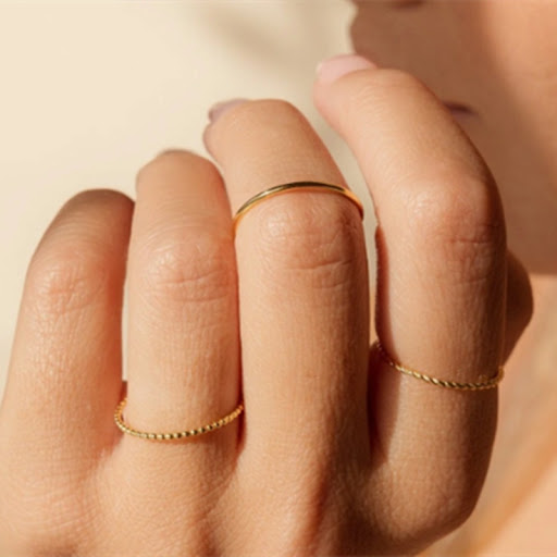 Title 3, Womens Fashion Solid Gold End Rings. Elevate y...