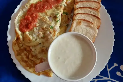 Bread Omelette With Milk