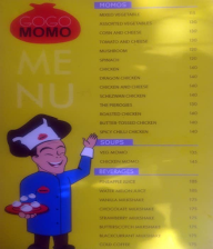 Gogo Momo menu 1