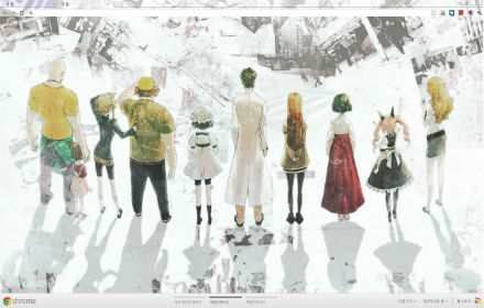 steins gate theme 1920*1080 chrome extension