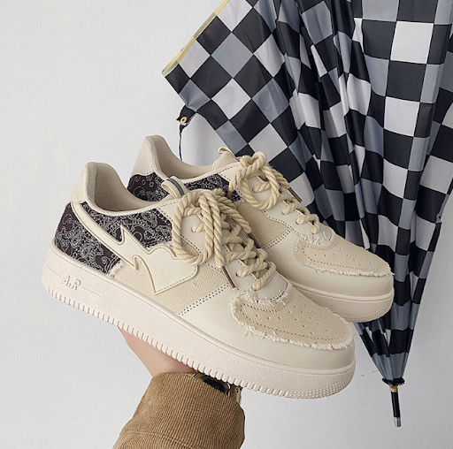 Title 6, Mens Casual Sneakers Air Force No 1 White Shoe...