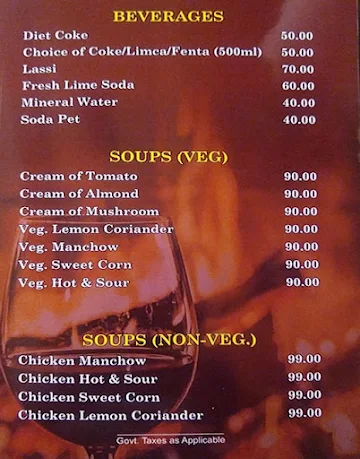 Chhatwals Fish Corner & Snacks Bar menu 