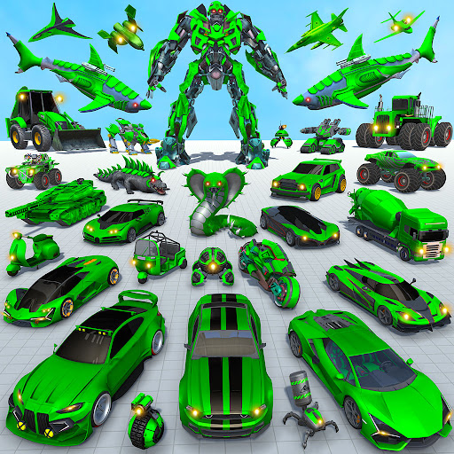 Screenshot Shark Robot Car Game 3d