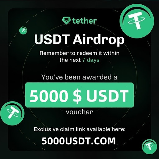 $5000 USDT Airdrop🎁 1