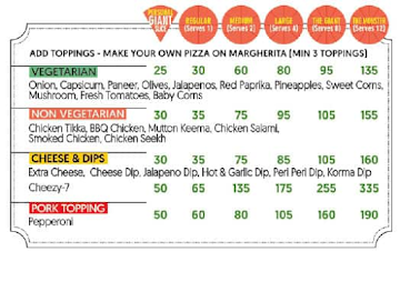 La Pino'z Pizza menu 