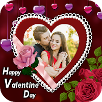 Valentine Photo Frame - Valentine Photo DP Maker