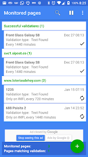 Web Page Monitor (Ads Free) 1.5 APK + Mod (Uang yang tidak terbatas / Pembelian gratis / Tanpa iklan) untuk android