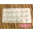 [Có Sẵn] [Ảnh Thật] Khuôn Rau Câu Vỉ 18 Thỏi Vàng 4Cm X 3Cm. Khuôn Bằng Nhựa Dẻo Màu Trắng Không Để Lại Mùi Nhựa Ở Bánh.