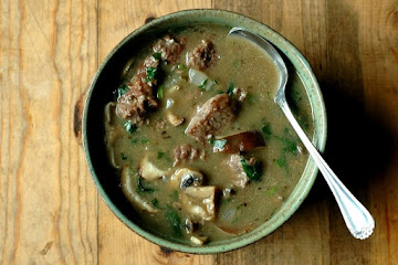 Savory Steak and Mushroom Soup