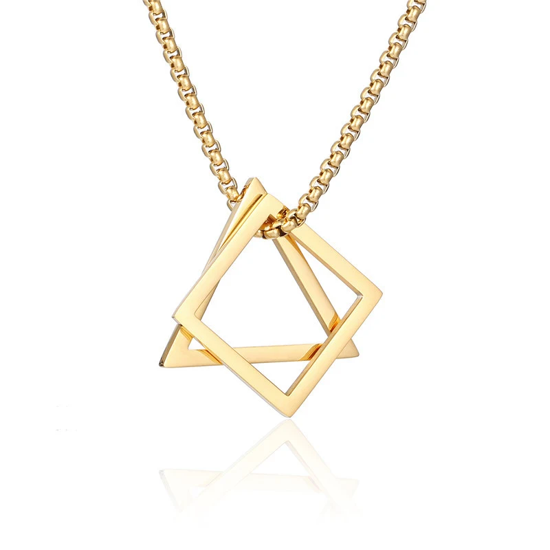 Long column necklace