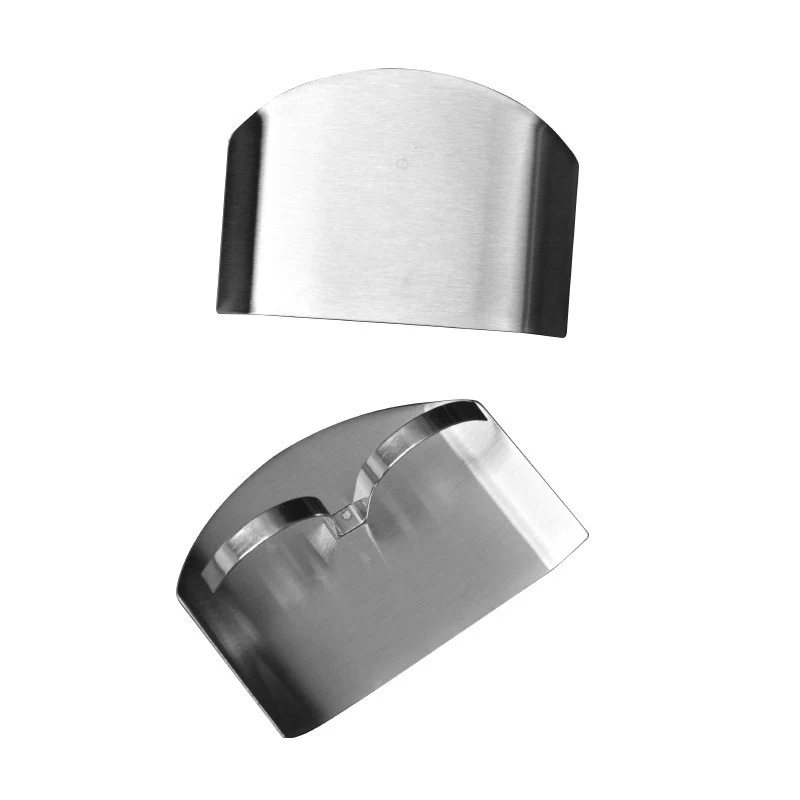 Stainless Steel Finger Guard Vegetable Cutter. Prevent cuts while chopping vegetables with this multi-purpose, easy to u