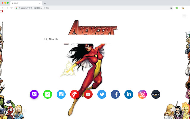 Spider-Woman New Tab HD Popular Marvel Theme