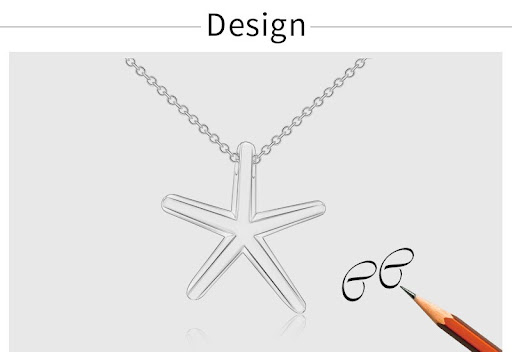 Title 3, Simple Starfish Necklace