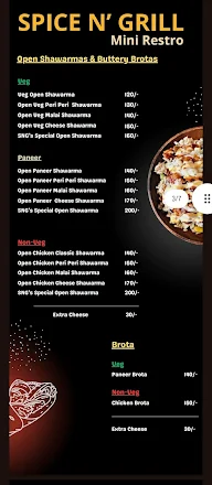 Spice N' Grill Mini Restro menu 2