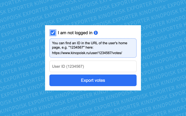 Kinopoisk Exporter Preview image 0