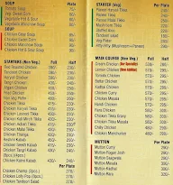 Chawla's 2 menu 3