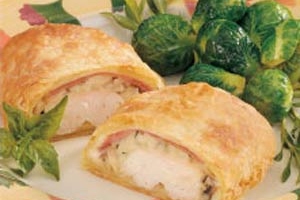 Chicken Cordon Bleu Calzones