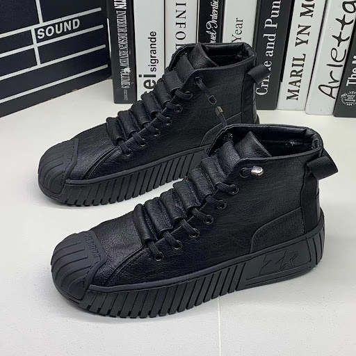 Title 5, All-match warmth and velvet platform casual men...