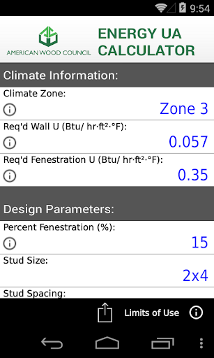 AWC Energy UA Calculator