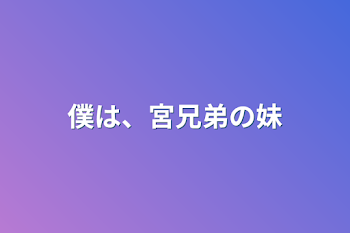 僕は、宮兄弟の妹