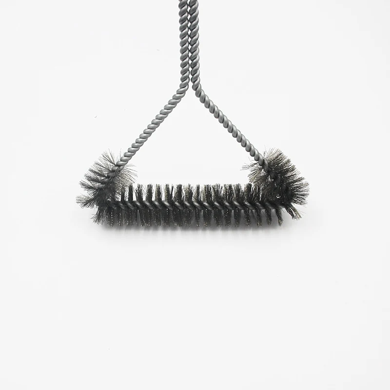 12 inch stainless steel curl cleaning brush BBQ grill brush, a professional wire brush for deep BBQ grill cleaning, dura