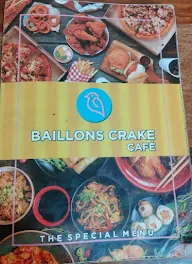 Baillons Crake Cafe menu 1