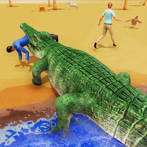 Hungry Crocodile Beach City Attack Simulator 2019