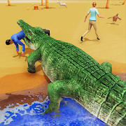 Hungry Crocodile Beach City Attack Simulator 2019 1.5 Icon