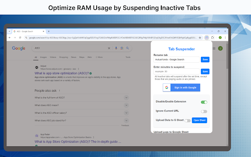 Tab Suspender – Free Up RAM & Boost Browser Speed
