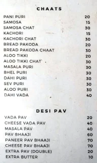 Sri Balaji Chats and Icecreams menu 1