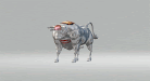 Silver Beeple Bull