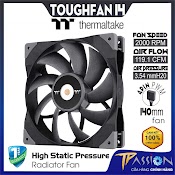 Quạt Fan Case 14Cm Thermaltake Toughfan 14 - Chính Hãng, Quạt Tản Nhiệt 4 Pin Pwm