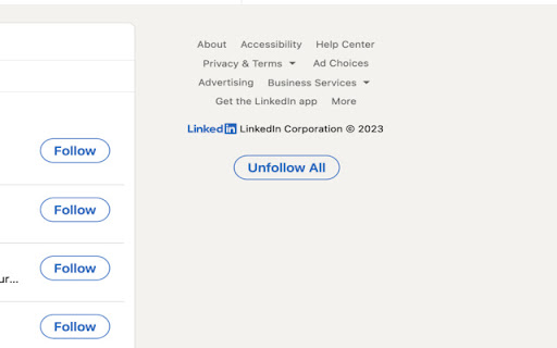 LinkedIn Unfollower