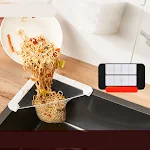 White drain rack