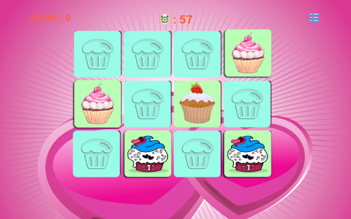 Cupcakes matching game