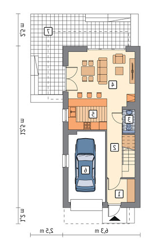 Światła miasta - M225 - Rzut parteru