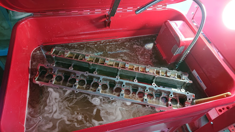 スカイラインのRB26DE・ヘッドO/H・サンエスK1・超音波洗浄器・次は面研に関するカスタム事例の投稿画像1枚目