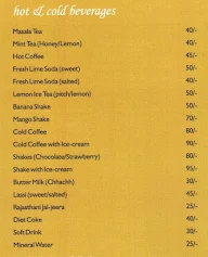 Jaipur Spice, Janpath menu 5