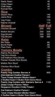 Badnam Murga menu 6