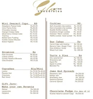 Glee Chocolates menu 4